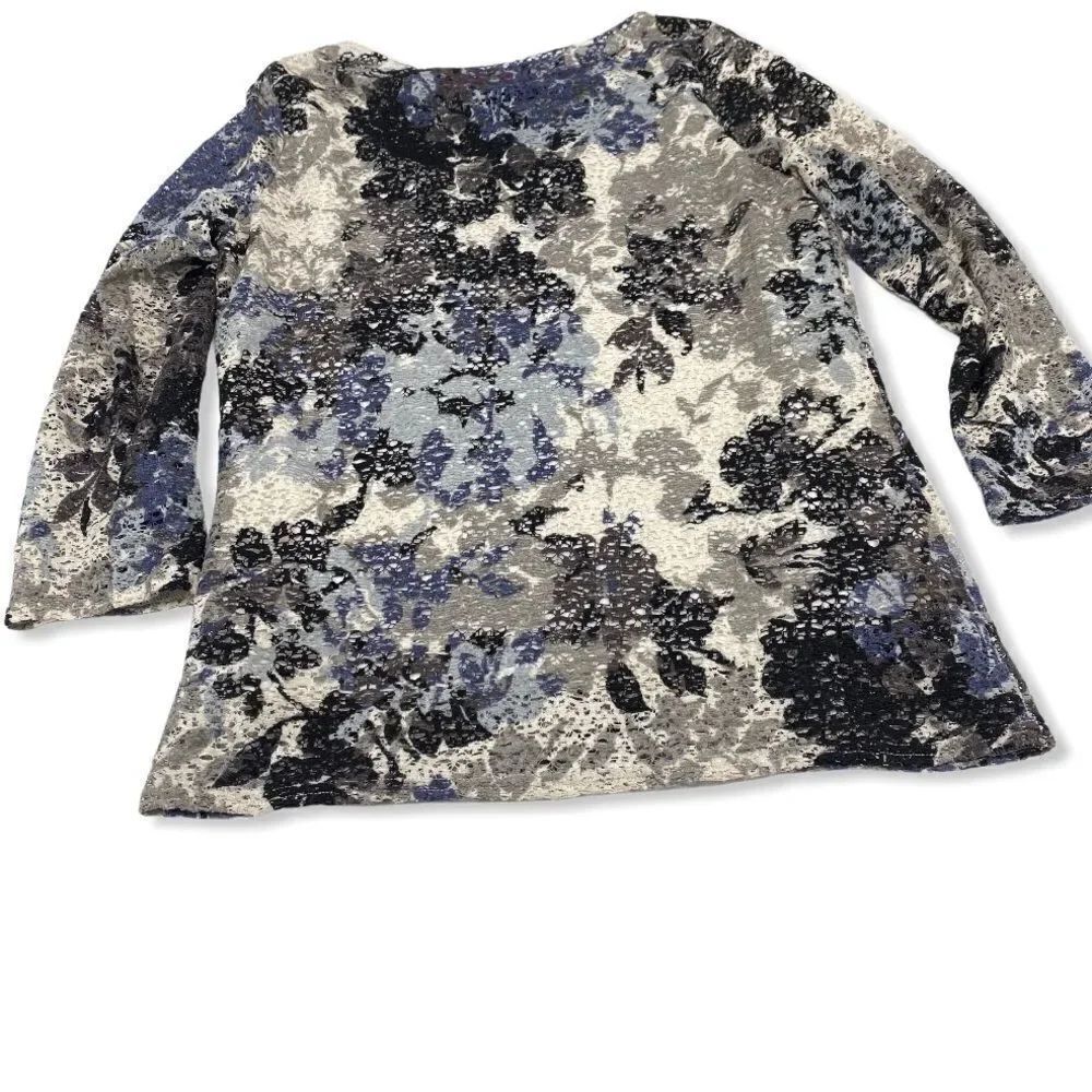 Peck and Peck 3/4 Sleeve Top Size Small